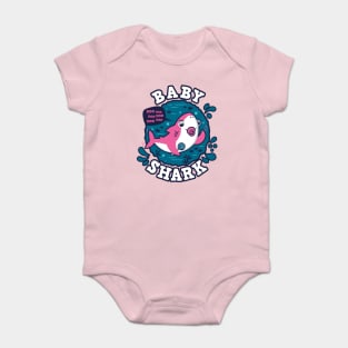 Baby Shark Girl Pacifier (trace) Baby Bodysuit